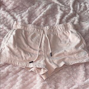 Pink Northface sweatshorts